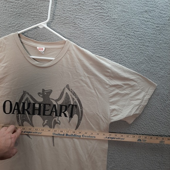 Bacardi Oakheart Shirt Adult 2XL XXL Tan College Tee Party University Bartender - Picture 3 of 10